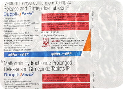 Duopil 1mg Forte Strip Of 10 Tablets