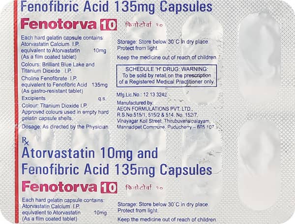 Fenotorva 10mg Capsule