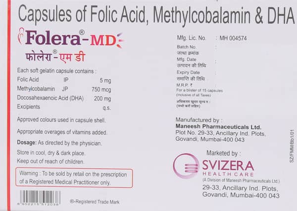 Folera Md Strip Of 15 Capsules