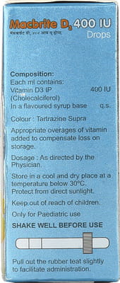 Macbrite D3 400 Iu Bottle Of 15ml Oral Drops