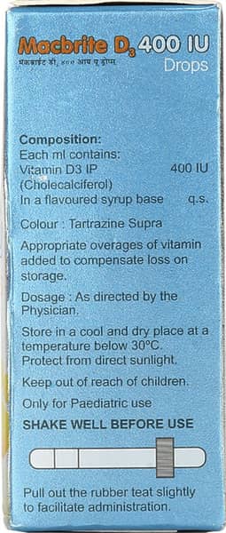 Macbrite D3 400 Iu Bottle Of 15Ml Oral Drops