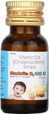 Macbrite D3 400 Iu Bottle Of 15ml Oral Drops