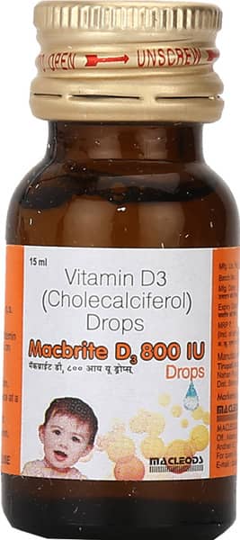 Macbrite D3 800 Iu Bottle Of 15ml Oral Drops