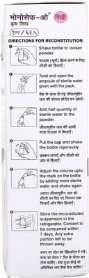 Monocef O Cv 100/62.5mg Bottle Of 30ml Dry Suspension