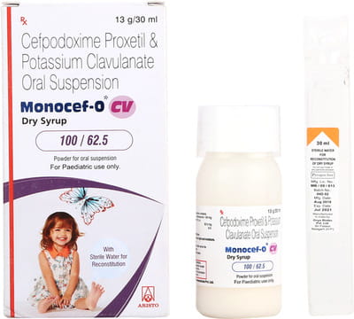 Monocef O Cv 100/62.5mg Bottle Of 30ml Dry Suspension