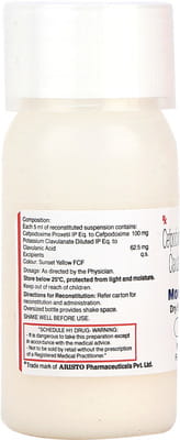 Monocef O Cv 100/62.5mg Bottle Of 30ml Dry Suspension