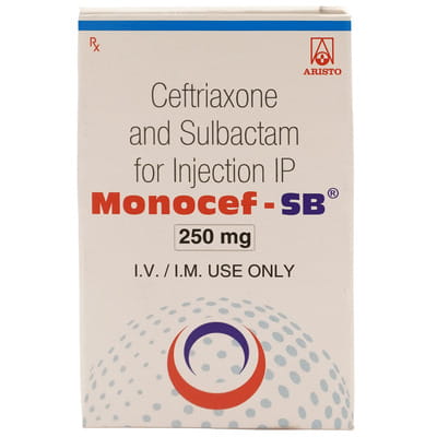 Monocef Sb 250mg Dry Vial Of 1 Powder For Injection