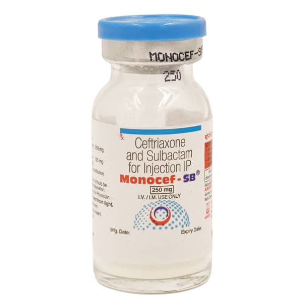 Monocef Sb 250mg Dry Vial Of 1 Powder For Injection