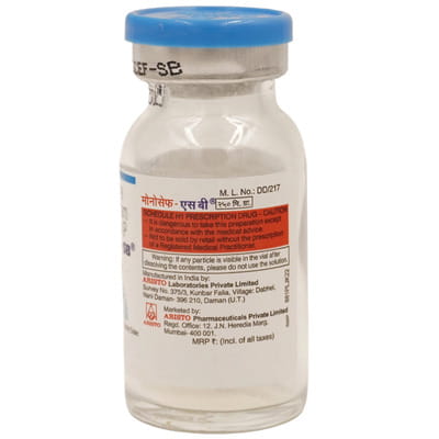 Monocef Sb 250mg Dry Vial Of 1 Powder For Injection