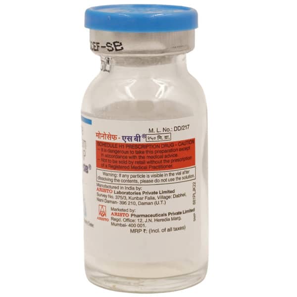 Monocef Sb 250mg Dry Vial Of 1 Powder For Injection