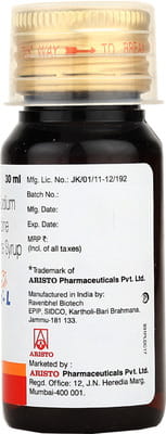 Montina L Bottle Of 30ml Syrup