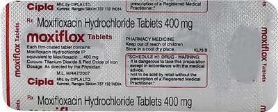 Moxiflox 400mg Strip Of 5 Tablets