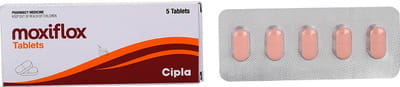 Moxiflox 400mg Strip Of 5 Tablets
