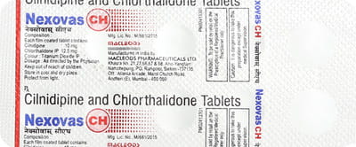 Nexovas Ch 10/12.5mg Strip Of 10 Tablets