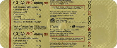 Ccq 50mg Strip Of 5 Tablets