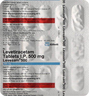 Levesam 500mg Strip Of 15 Tablets