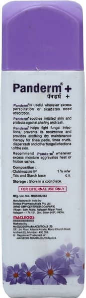 Panderm Plus Bottle Of 100gm Dusting Powder