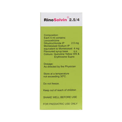 Rinosolvin Bottle Of 60ml Syrup