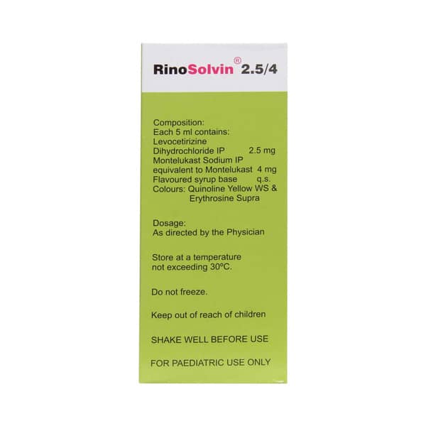 Rinosolvin Bottle Of 60ml Syrup