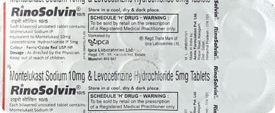 Rinosolvin 10/5mg Strip Of 10 Tablets
