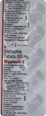 Styptovit E 500mg Strip Of 10 Tablets