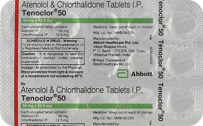 Tenoclor 50mg Strip Of 15 Tablets