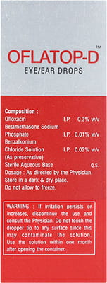 Oflatop D Bottle Of 10ml Eye Drops