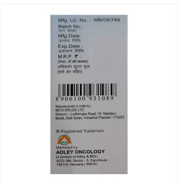 Adrib 10Mg Dry Vial Of 1 Powder For Injection