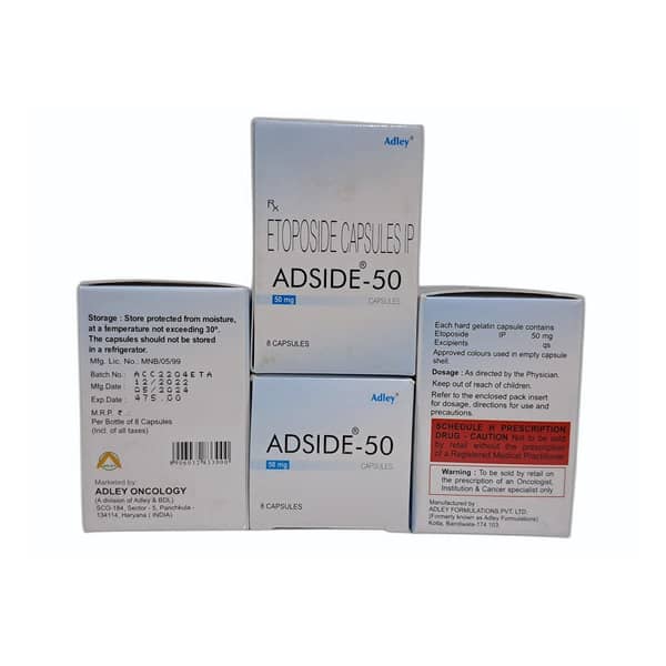 Adside 50Mg Strip Of 8 Capsules