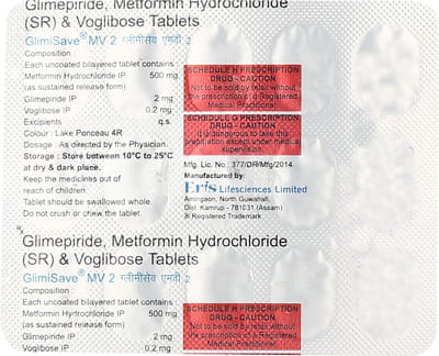 Glimisave Mv 2 Strip Of 15 Tablets