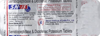 Sn 15 Plus Strip Of 10 Tablets