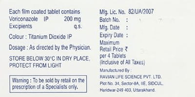 Vorier 200mg Strip Of 4 Tablets