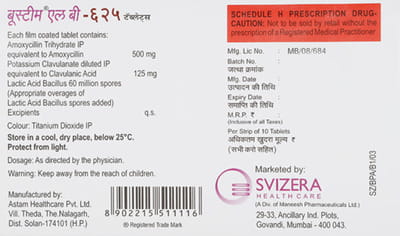 Boostim Lb 625 Mg Strip Of 10 Tablets
