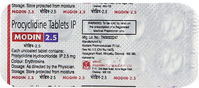 Modin 2.5mg Strip Of 10 Tablets