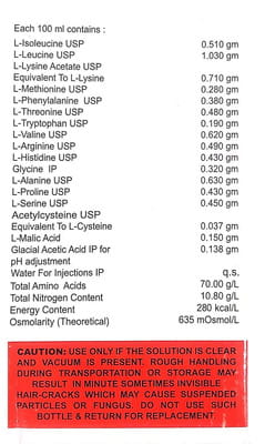 Lamino Nephro 7% Bottle Of 250ml Infusion