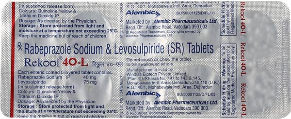 Rekool L 40mg Strip Of 10 Tablets