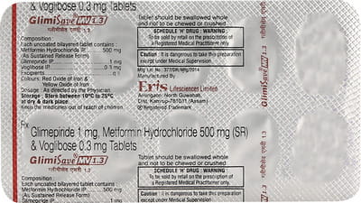 Glimisave Mv 1.3 Strip Of 10 Tablets