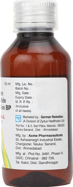 Gerbisa L Bottle Of 120ml Oral Solution