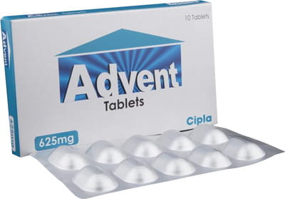 Advent 625mg Strip Of 10 Tablets