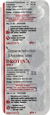 Drotin A Strip Of 10 Tablets