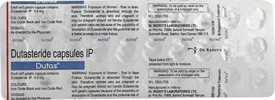 ड्यूटास 0.5एमजी 30 कैप्सूल्स की स्ट्रिप