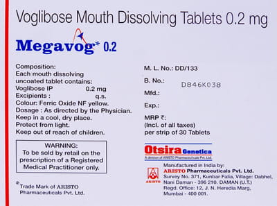 Megavog 0.2mg Strip Of 30 Tablets