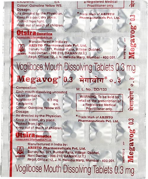 Megavog 0.3mg Strip Of 30 Tablets