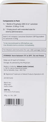 Duphalac Bottle Of 300ml Enema