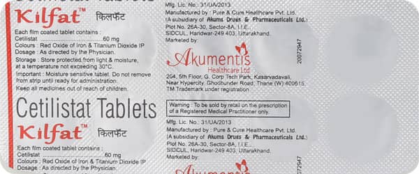 Kilfat 60mg Strip Of 10 Tablets