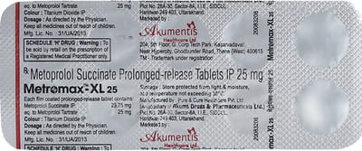 Metromax Xl 25mg Strip Of 10 Tablets