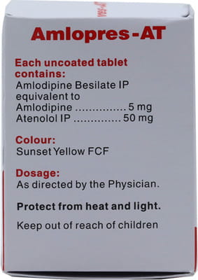 Amlopres At 50mg Bottle Of 30 Tablets