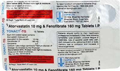 Tonact Tg 10mg Strip Of 15 Tablets