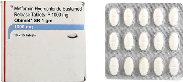 Obimet Sr 1gm Strip Of 15 Tablets