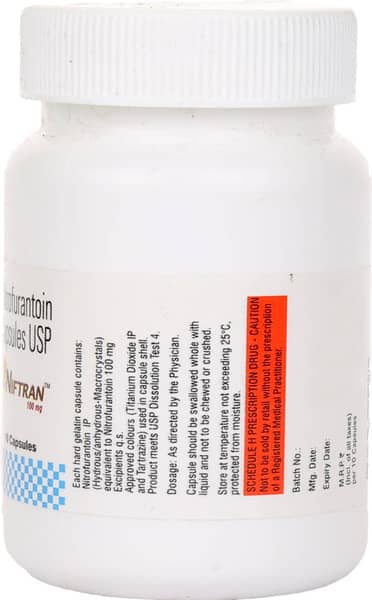 Niftran 100mg Bottle Of 10 Capsules